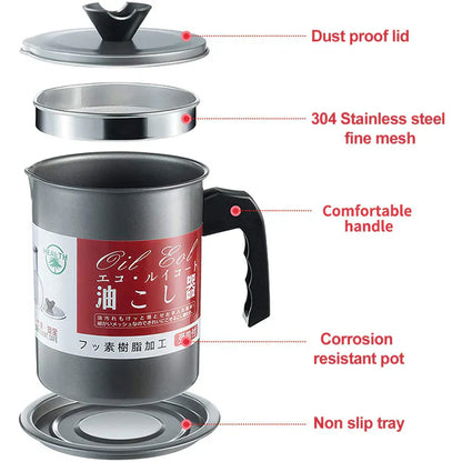 Oil filter pot jug bet for home use and gifts