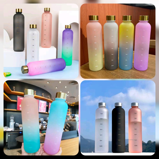 Sport Water Rainbow Frosted Non-toxic Bottle