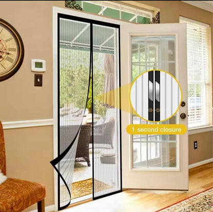 Magic Mesh Deluxe- Hands Free Magnetic Screen Door,