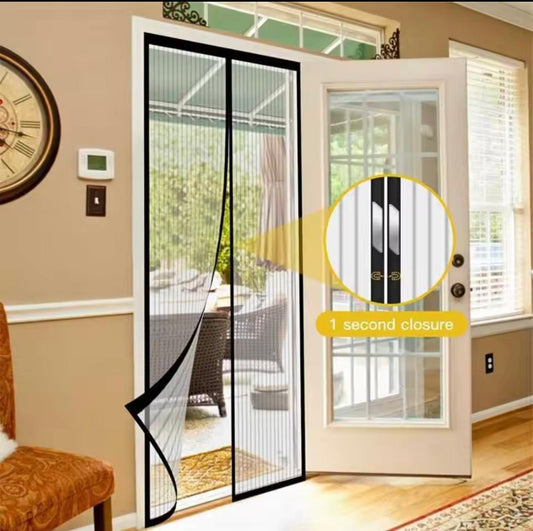 Magic Mesh Deluxe- Hands Free Magnetic Screen Door,