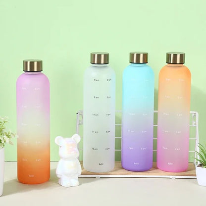 Sport Water Rainbow Frosted Non-toxic Bottle