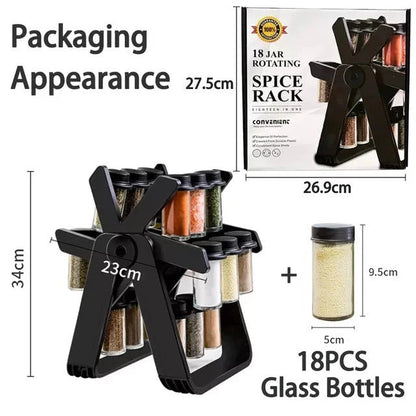 18 Jar Rotating Spice Rack