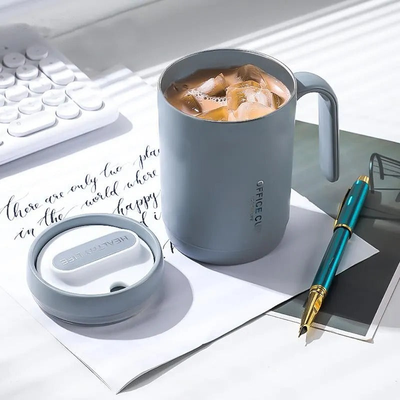 500ml Portable Coffee Cup – Creative PP Liner Travel Mug with Cover
