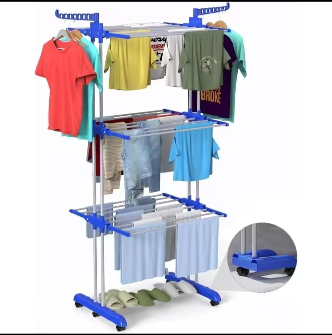 Easy to move folding clothe 3 tier cloths Dryer
