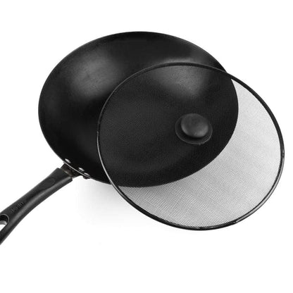11inch Mesh Splatter Screen Frying Pan Cover with knob