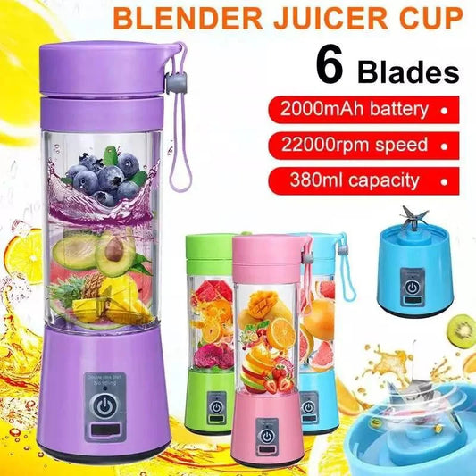HSHome.pk Portable USB Rechargeable Mini Blender – Personal Juicer Bottle