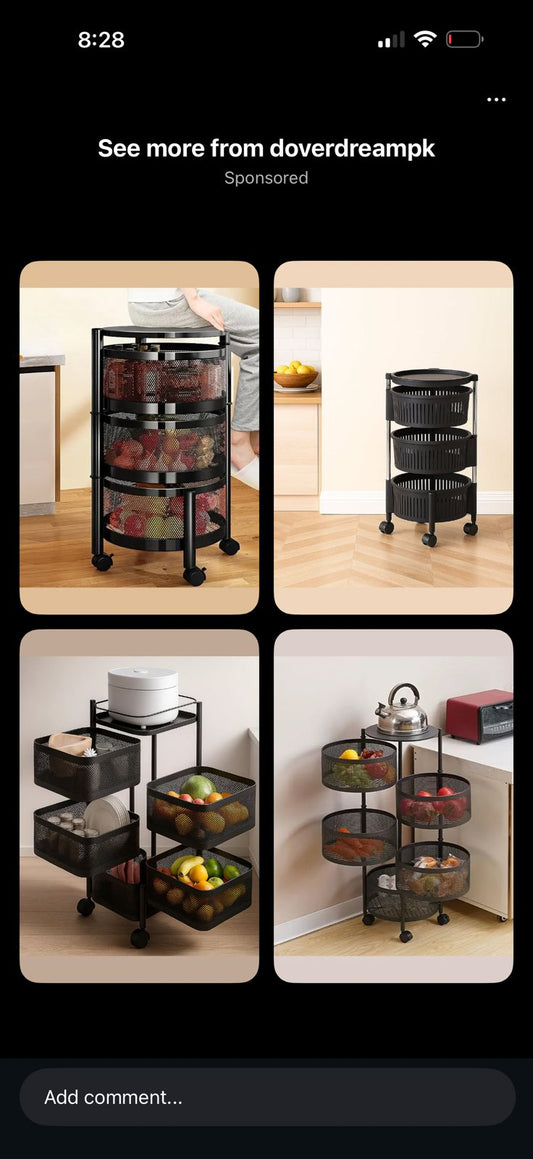 Vegetable basket black
