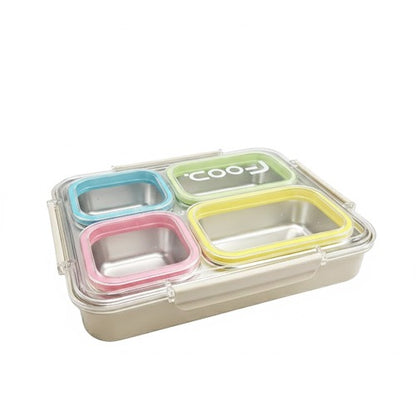 4 partition lunch box air  look big size.
