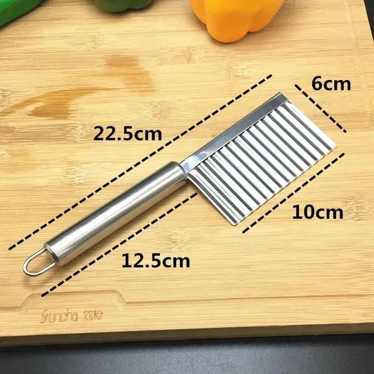 STAINLESS STEEL KITCHEN WAVY KNIFE :