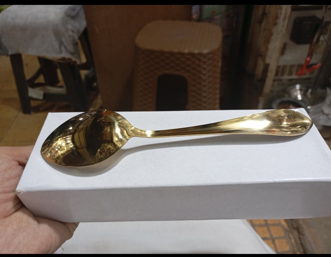 Golden Cutlery table spoon laser print