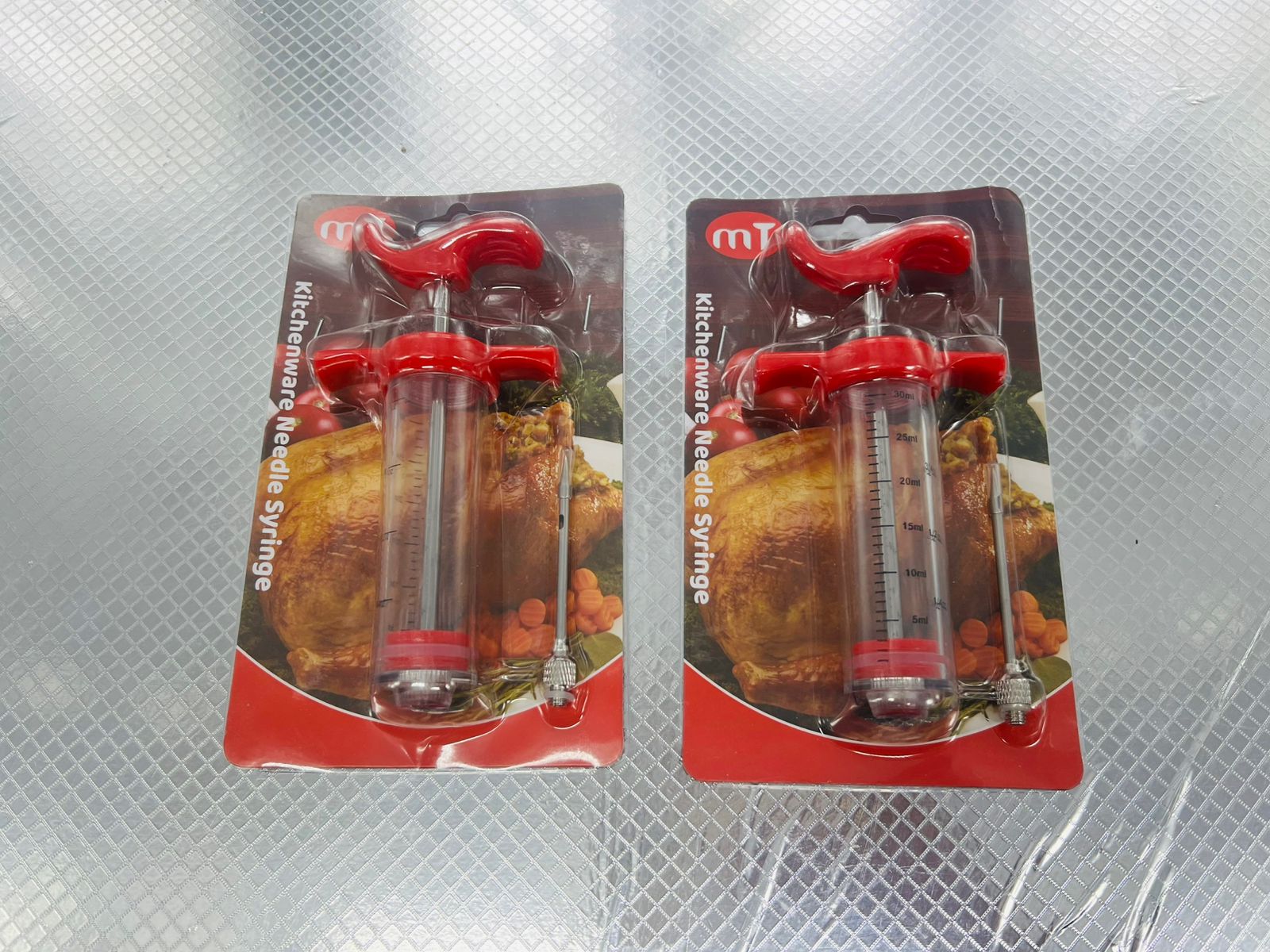 Meat Injector Syringe Portable Turkey Injector kit for Turkey Smoked B ...