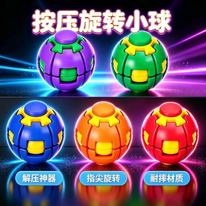 fidget toys are commonly sold as "3D Printed Press Spin Fidget Balls