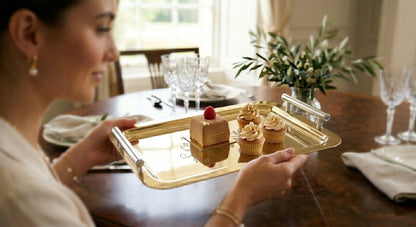 Golden  tray 3pcs set