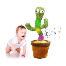 Rechargeable Dancing Cactus Toy with Music , Singing, Talking, Lightning
