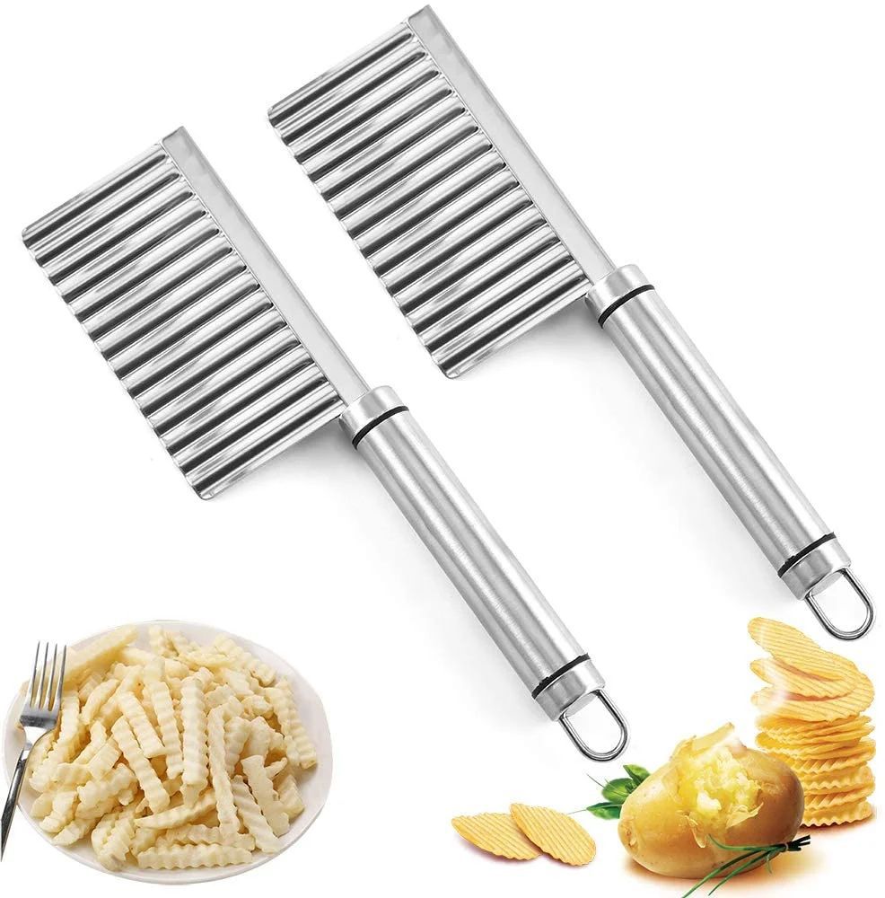 STAINLESS STEEL KITCHEN WAVY KNIFE :