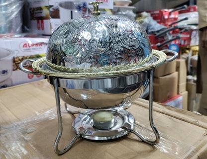 Beautiful Stainless steel chefing dish golden rich quality premium