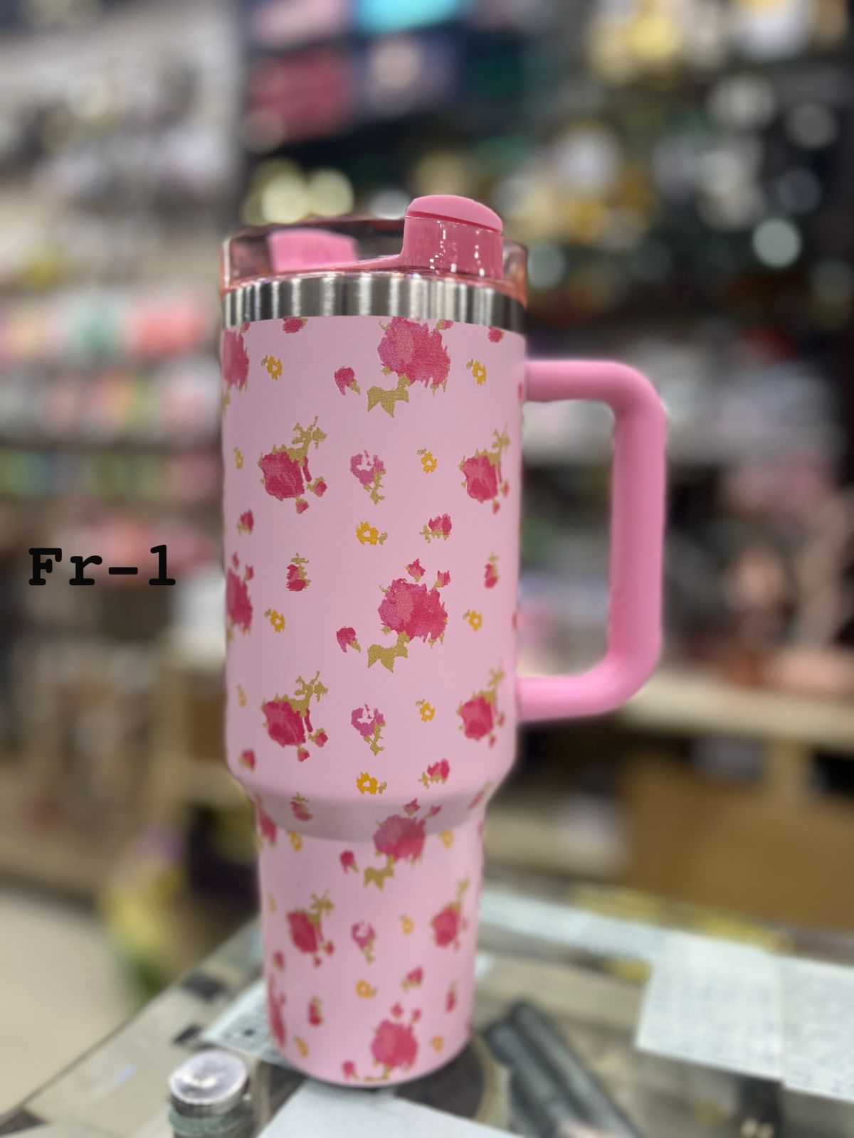 1200ML 40oz Flower design thumbler