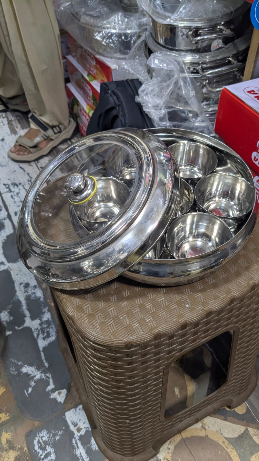 stainless steel Indian Masala Dabba,