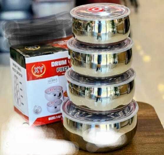 3pcs airtight stainless steel food storage bowl set