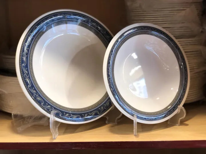 Melamin beautiful design plates double glaced unbreakable