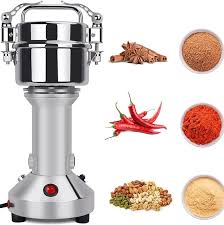Silver crest Grain Grinder 150mg Electric Grain Mill Grinder, High Speed 1000W Commercial Spice Grinders, Stainless Steel Pulverizer Powder Machine, for Dry Herbs Grains Spices Cereals Coffee Corn Pepper