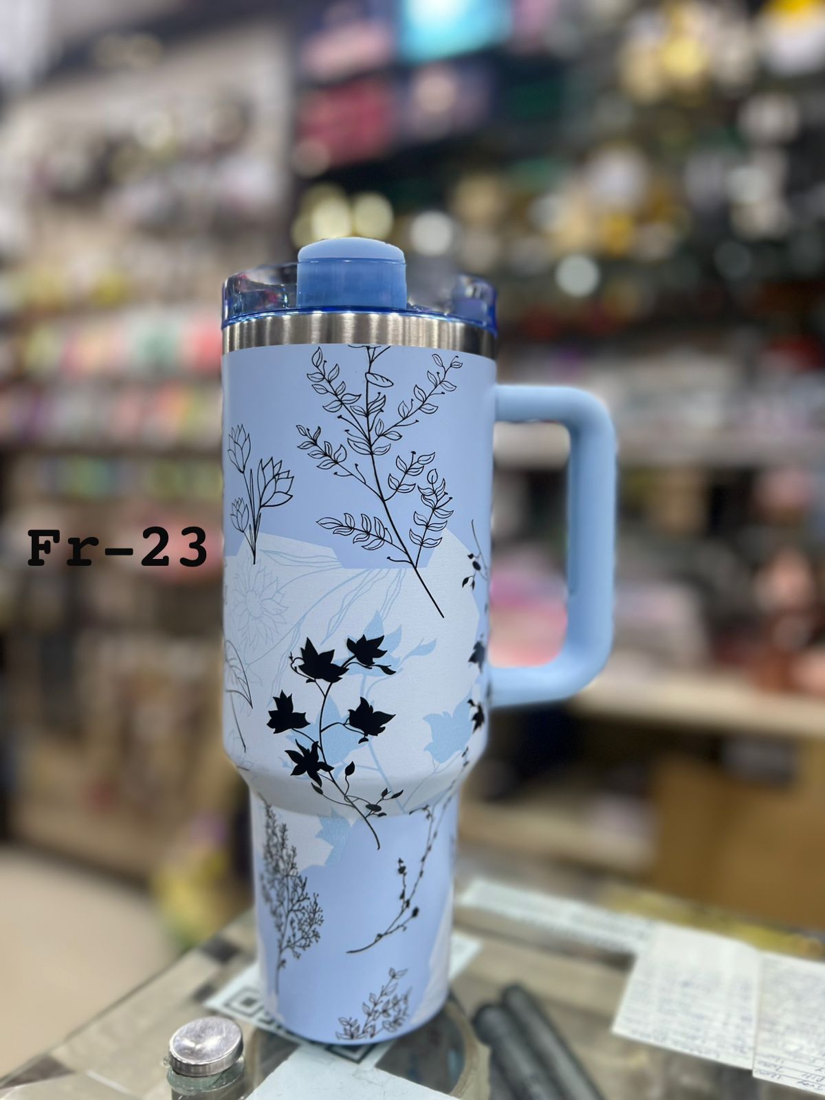1200ML 40oz Flower design thumbler