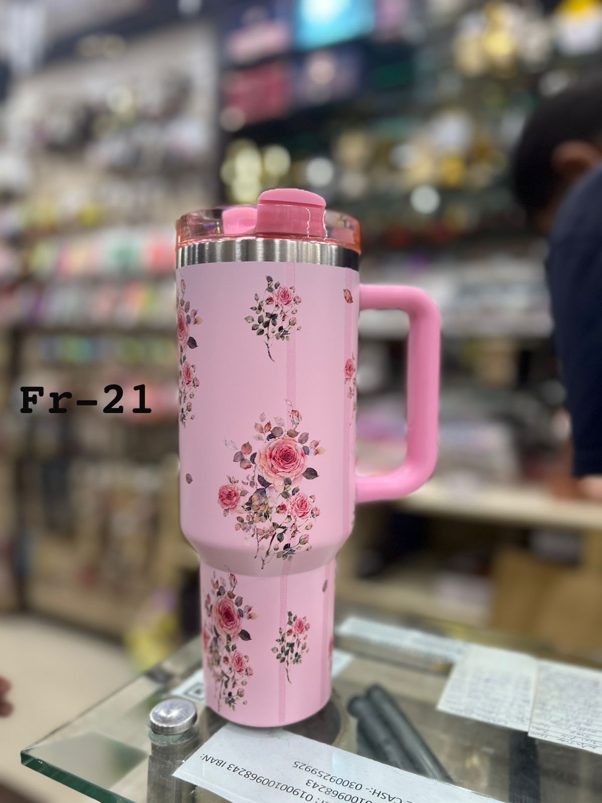1200ML 40oz Flower design thumbler