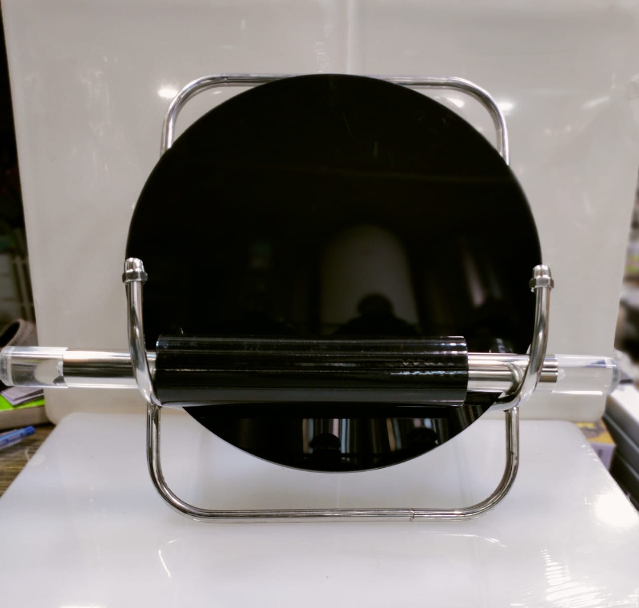 Acrylic patla Belen with stainless steel stand