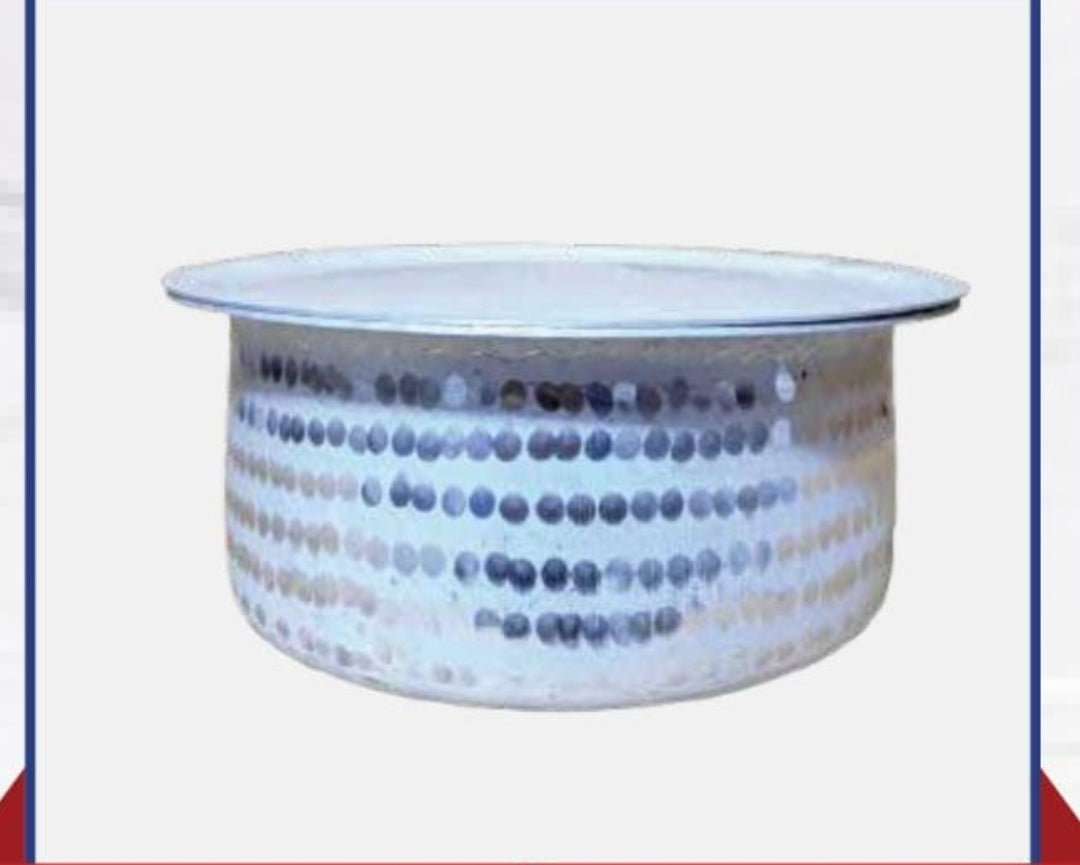 Hammered Silver  Cassrole Heavy weight for cooking