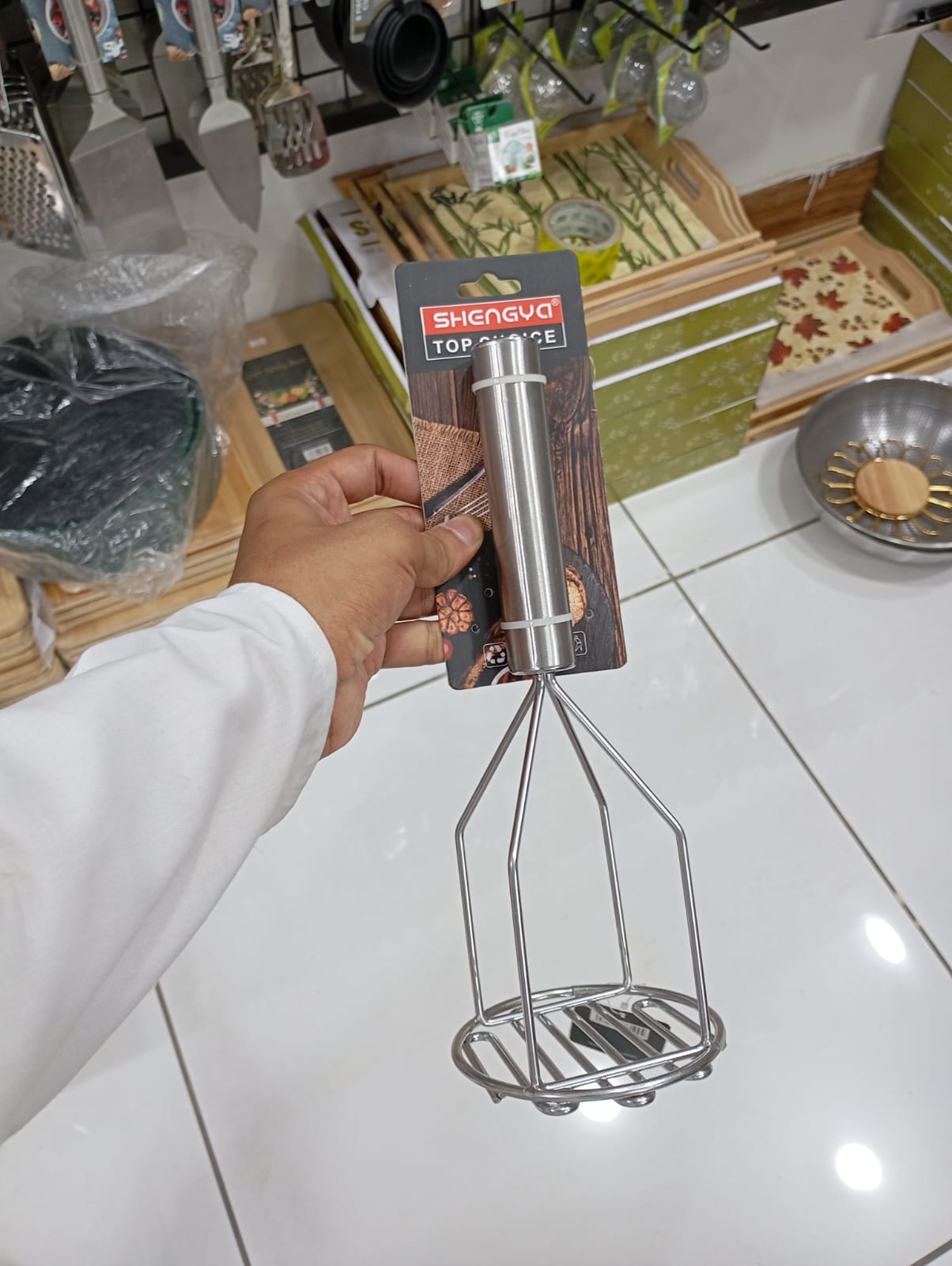 Potato masher stainless steel heavy material