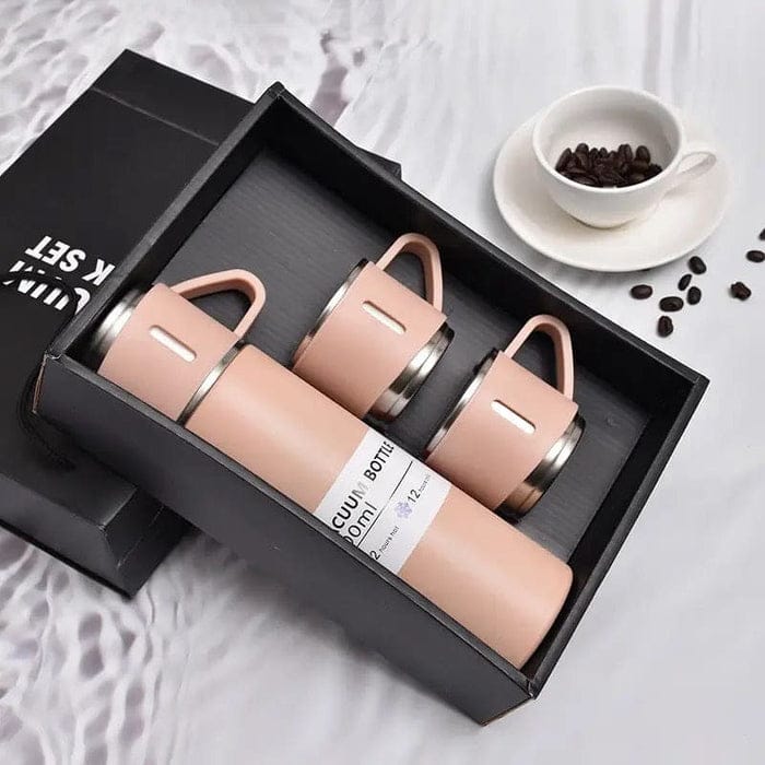 Vacuum Flask Mug Set, Stainless Steel Vacuum Flask Tumbler For Coffee Hot Water