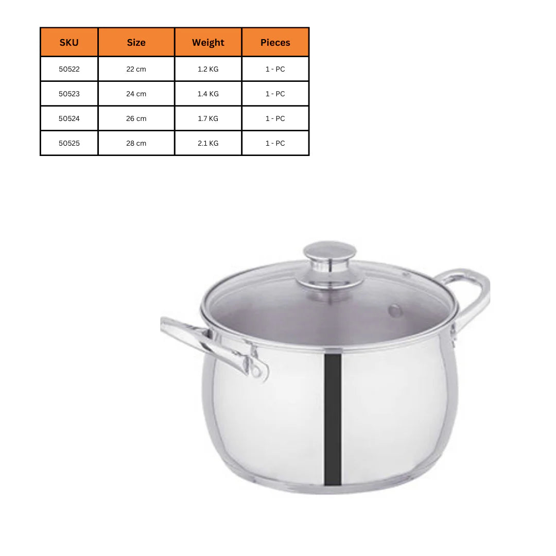 Sonex Stainless Steel Belly Shape Elegent pot
