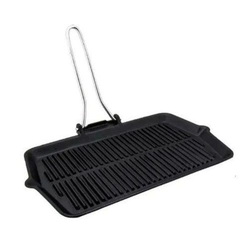 Cast iron Imported grill pan for stakes bbq