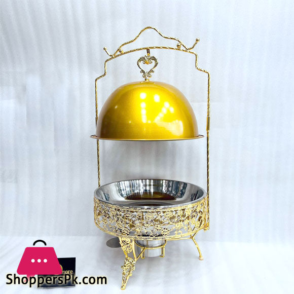 Buffet Food Warmer Golden Chaffing Dish with burner luxury