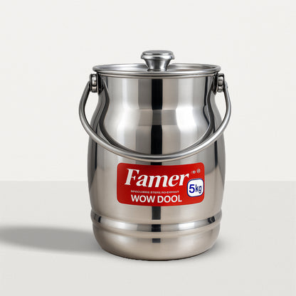 hshome.pk Stainless Steel Ghee Milk Oil Storage Container 1kg to 5kg – hshome.pk