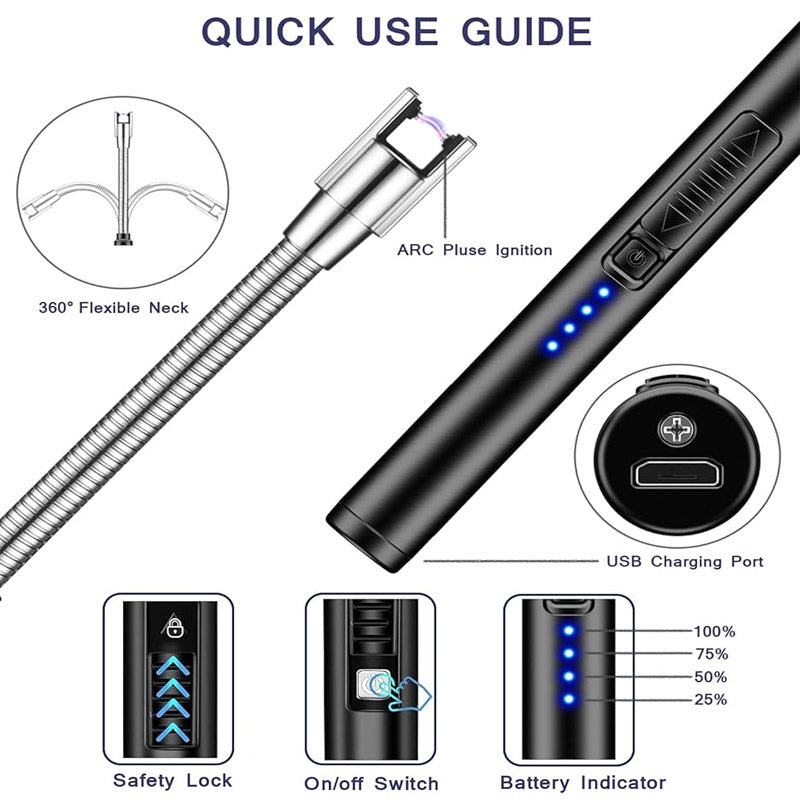 Usb Rechargeable Electric Fast Lighter best for bbq candle