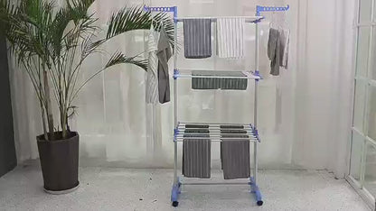 Easy to move folding clothe 3 tier cloths Dryer