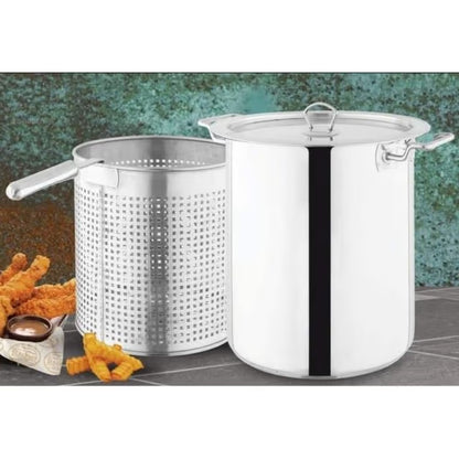 Alpha stainless steel deep fryer double bottom heavy
