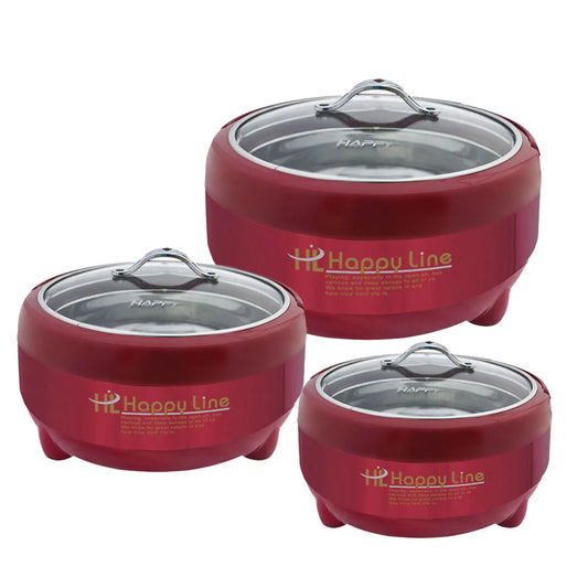 Sale Happy Line Metallic Red Hotpot